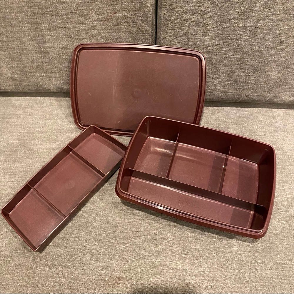 Tupperware Tuppercraft 767-13 Craft, Sewing, Fishing -with Insert and Lid